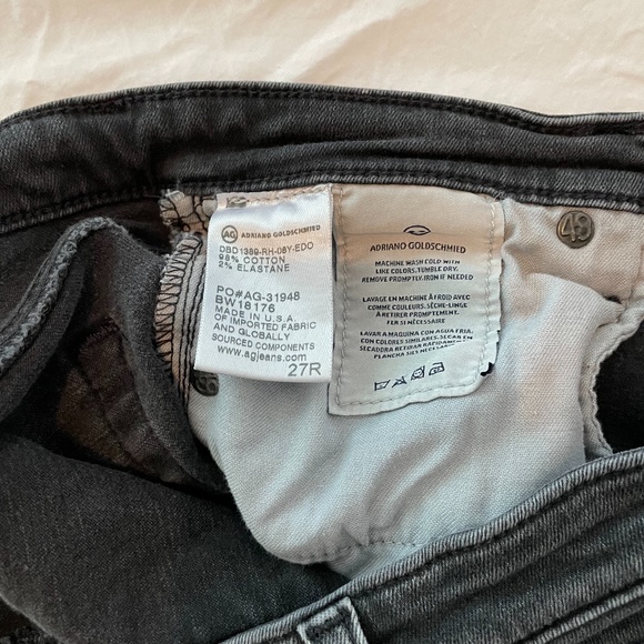 Grey AG skinny ankle jeans size 27 - Picture 3 of 5